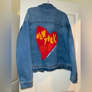 Adults Unisex New York 1969 Denim Jacket - Light Wash